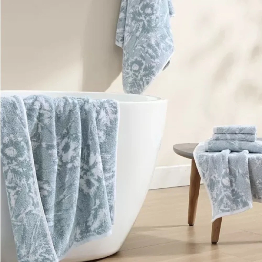 Tommy Bahama Bath Towels Cotton Towels 6-Piece Soft, Absorbent, Shadow Hibiscus